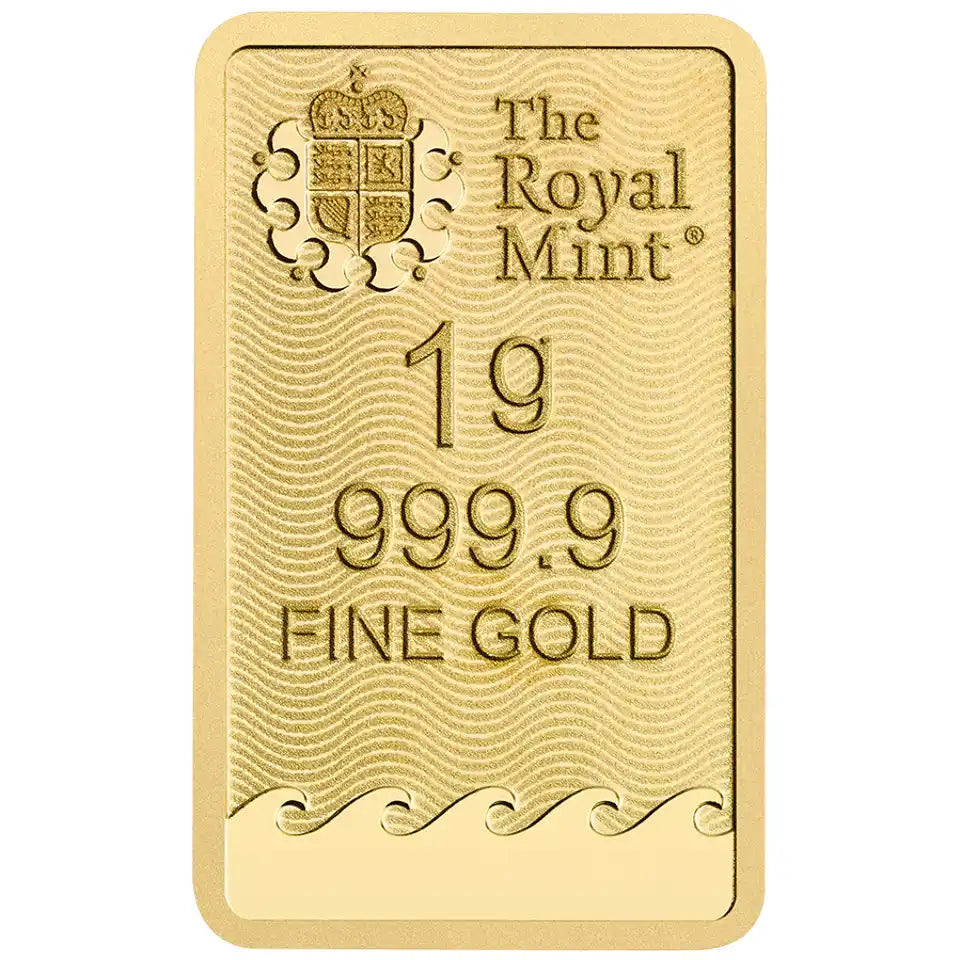 The Royal Mint Secure Britannia 1g Gold Bar